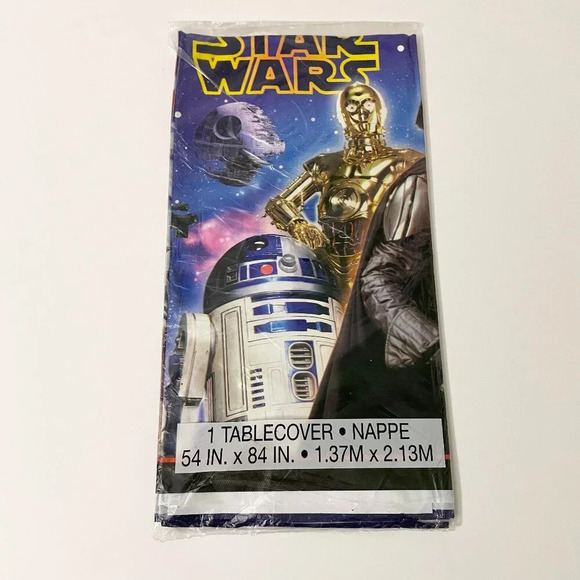 Star Wars Plastic Table Cover Lucasfilm Birthday Party Decoration - Picture 1 of 11